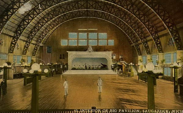 Big Pavillion - Old Post Card Photo Of Big Pavillion (newer photo)
